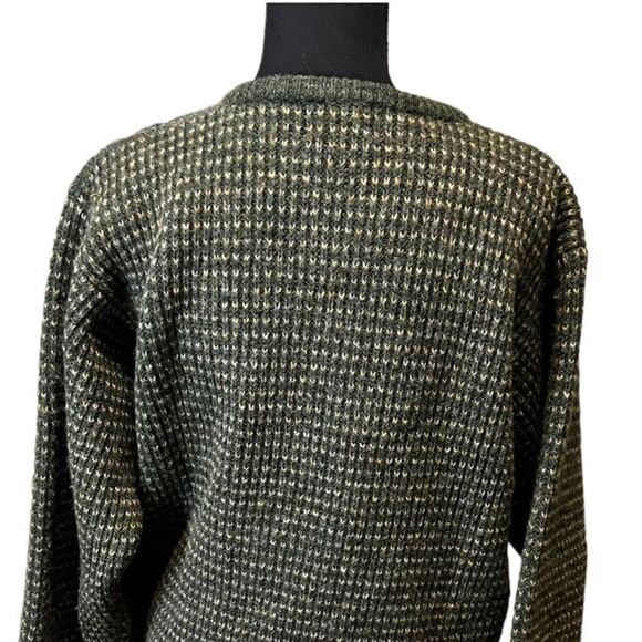 Women's Green Full Zip Woolrich Sweater Size Large 100% Wool EUC - Picture 5 of 11